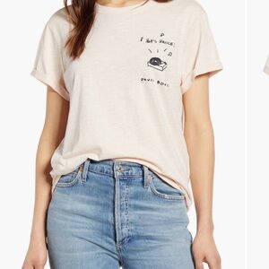 Lucky Brand Cream Graphic Tee